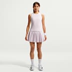 新品タグ付き NIKE テニススカート 薄紫 プリーツ ドライフィット NIKE公式】ナイキコート アドバンテージ ウィメンズ Dri-FIT プリーツ